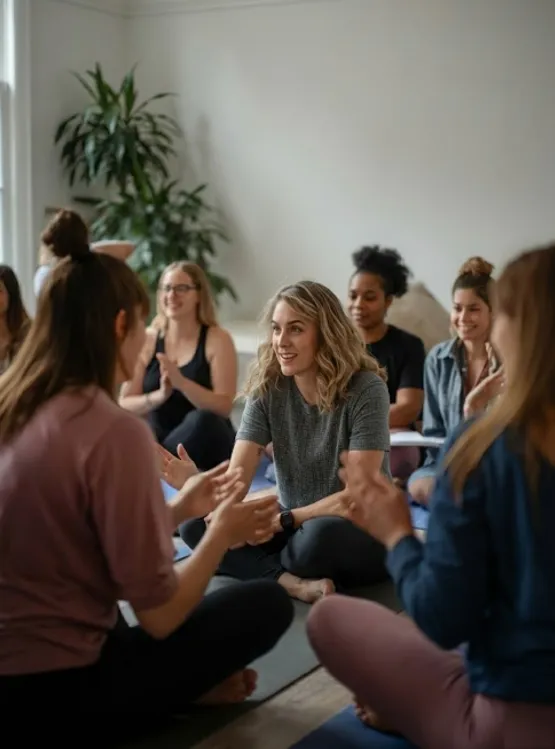 oto de grupo en una sesión, retiro o reunión de trabajo (aunque sean pocas personas). MUJERES SANAS DE 30-55 AÑOS CON GANAS DE CUIDARSE __“Comunidad MAi&O_ mujeres compartiendo experiencia, práctica y pro (1)